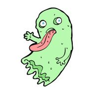 gross cartoon ghost N36