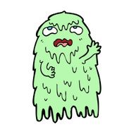 gross cartoon ghost N37