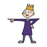 cartoon pointing prince N14