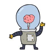 cartoon robot cyborg N14