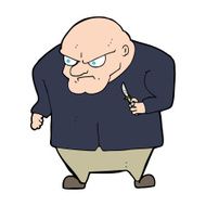 cartoon evil man N14