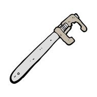 cartoon adjustable wrench N7