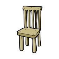 cartoon wooden chair N18