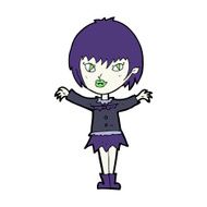 Cartoon Vampire Girl N340