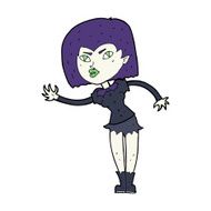 Cartoon Vampire Girl N341