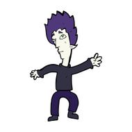 cartoon vampire man N160