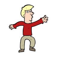 cartoon reaching man N14