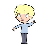 cartoon boy with idea N116