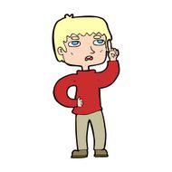 cartoon boy with question N32