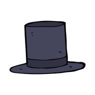 Cartoon Top Hat N25