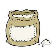 cartoon bag of flour N50