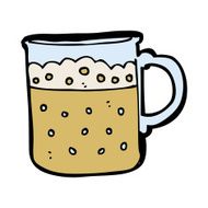 cartoon mug of beer N40