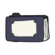 cartoon business folder N6