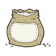 cartoon bag of flour N52