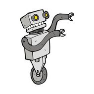 cartoon funny robot N119