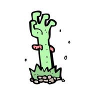 Cartoon Zombie Hand N45