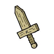 cartoon wooden sword N18