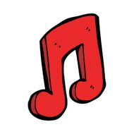 cartoon musical note N44