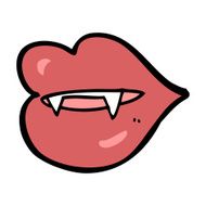 Cartoon Vampire Fangs N21