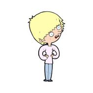 cartoon shocked woman N139