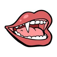 cartoon vampire mouth N40
