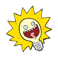cartoon lightbulb N7