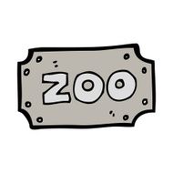Cartoon Zoo Sign N24