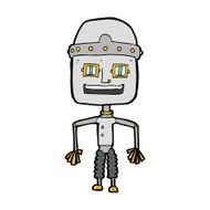 Funny Cartoon Robot N76