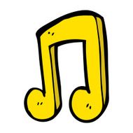 cartoon musical note N45