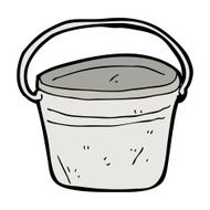 cartoon metal bucket N14