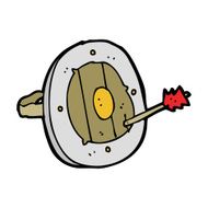 cartoon shield with arrow N14