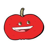 cartoon happy apple N22