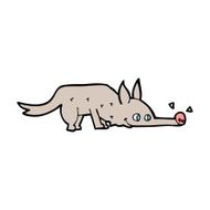 cartoon dog sniffing floor N8