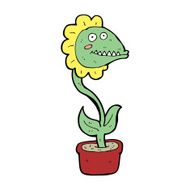 cartoon monster plant N13