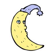 Sleepy Moon Cartoon N23