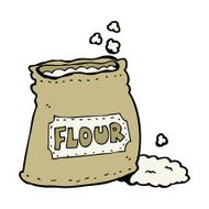 cartoon bag of flour N53