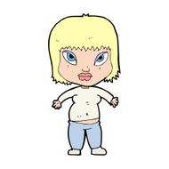 cartoon overweight woman N14
