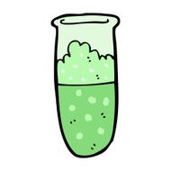 cartoon test tube N18