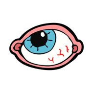 cartoon spooky eye N14