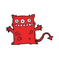 cartoon little monster N92
