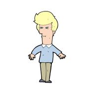 cartoon suspicious man N54