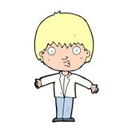 cartoon amazed boy N29