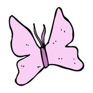 cartoon butterfly symbol N33