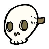 cartoon skull mask N30
