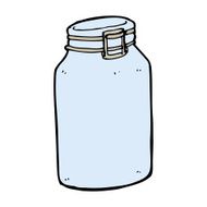 cartoon glass jar N11