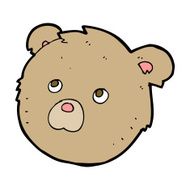 cartoon teddy bear face N24