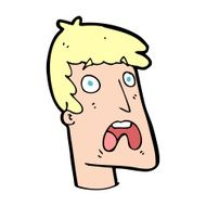cartoon shocked man N174