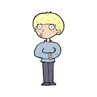 cartoon curious man N101