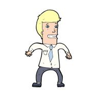 cartoon nervous businessman N14