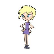 Cartoon Girl With Hands On Hips N28